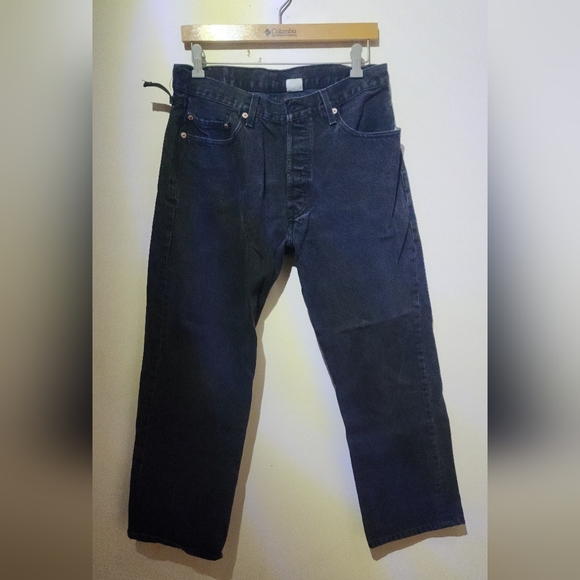 2x Men's Vintage Levi's 501 Black W34 L32 - Picture 5 of 13